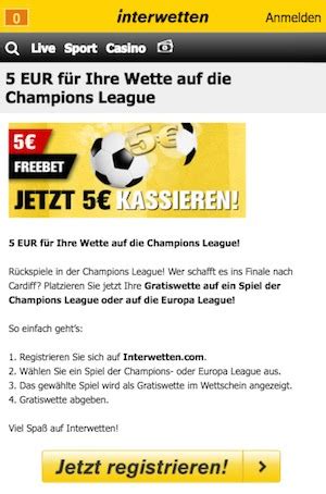 interwetten gutschein 5 euro.